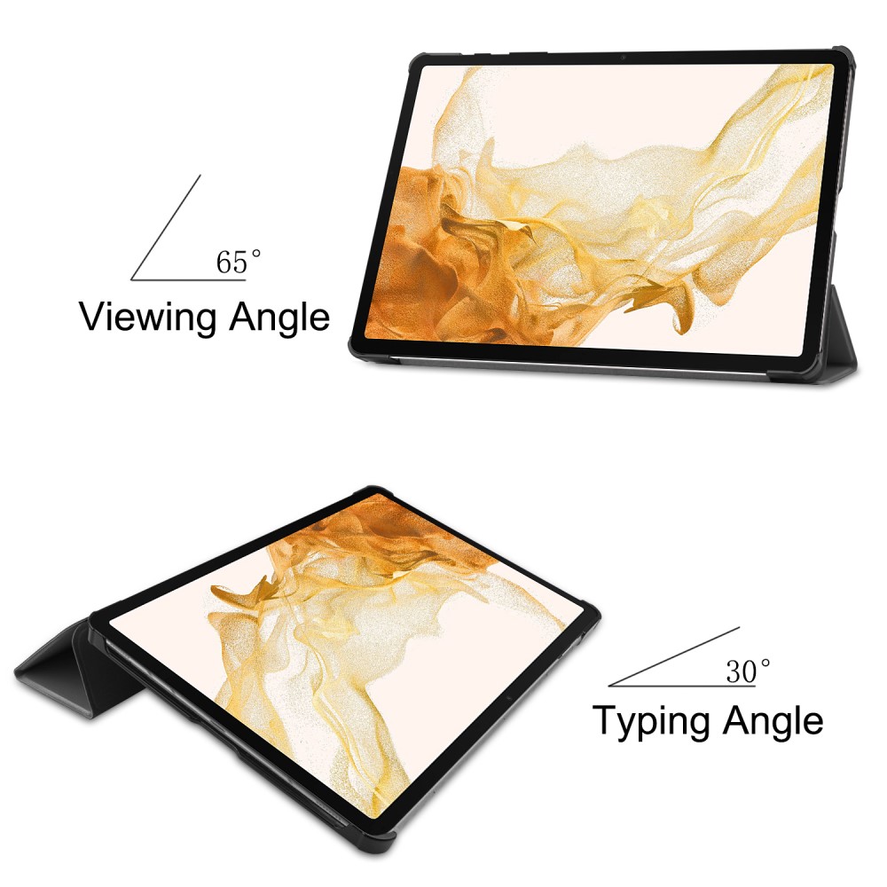  Galaxy Tab S10 Plus/S9 Plus/S9 FE Plus Fodral Tri-Fold Grå
