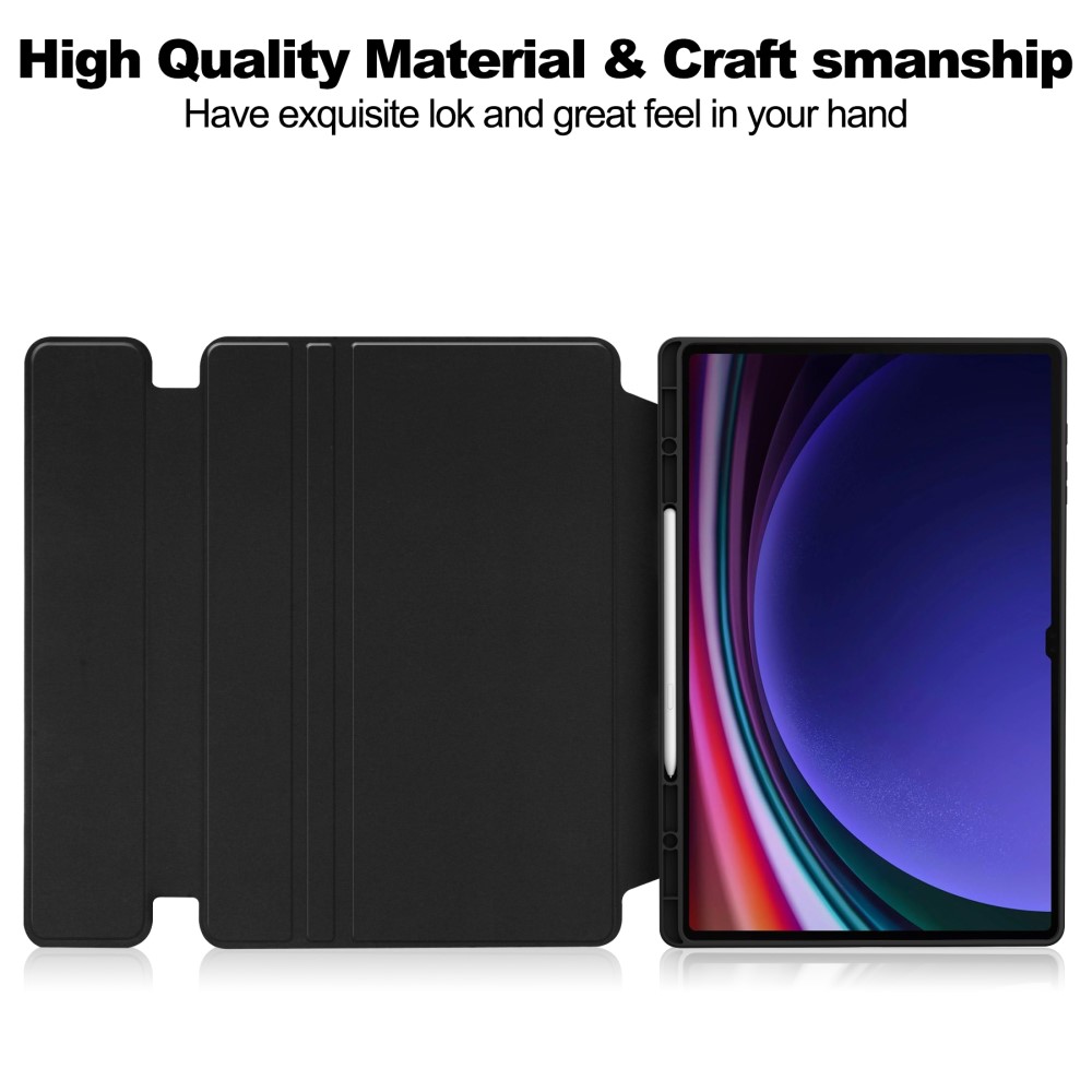  Samsung Galaxy Tab S10 Ultra Fodral 360° Rotation Svart