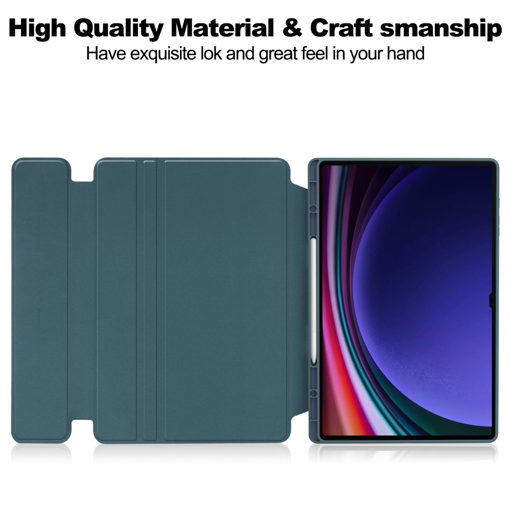  Samsung Galaxy Tab S10 Ultra Fodral 360° Rotation Grön