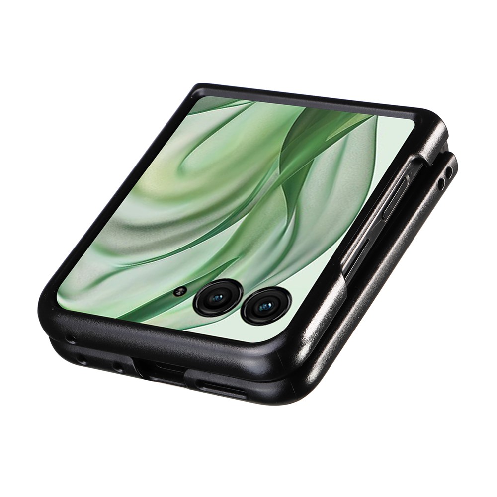  Motorola Razr 50 Ultra 5G Skal Litchi Textur Svart