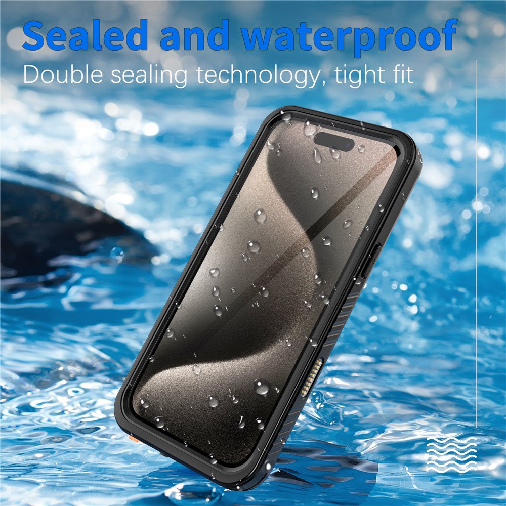 REDPEPPER REDPEPPER iPhone 16 Pro Max Skal 360 Vattentät IP68 Svart