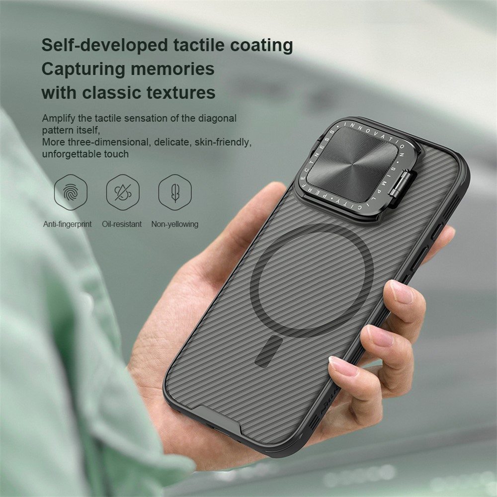NILLKIN NILLKIN iPhone 16 Pro Max Skal MagSafe CamShield Prop Svart