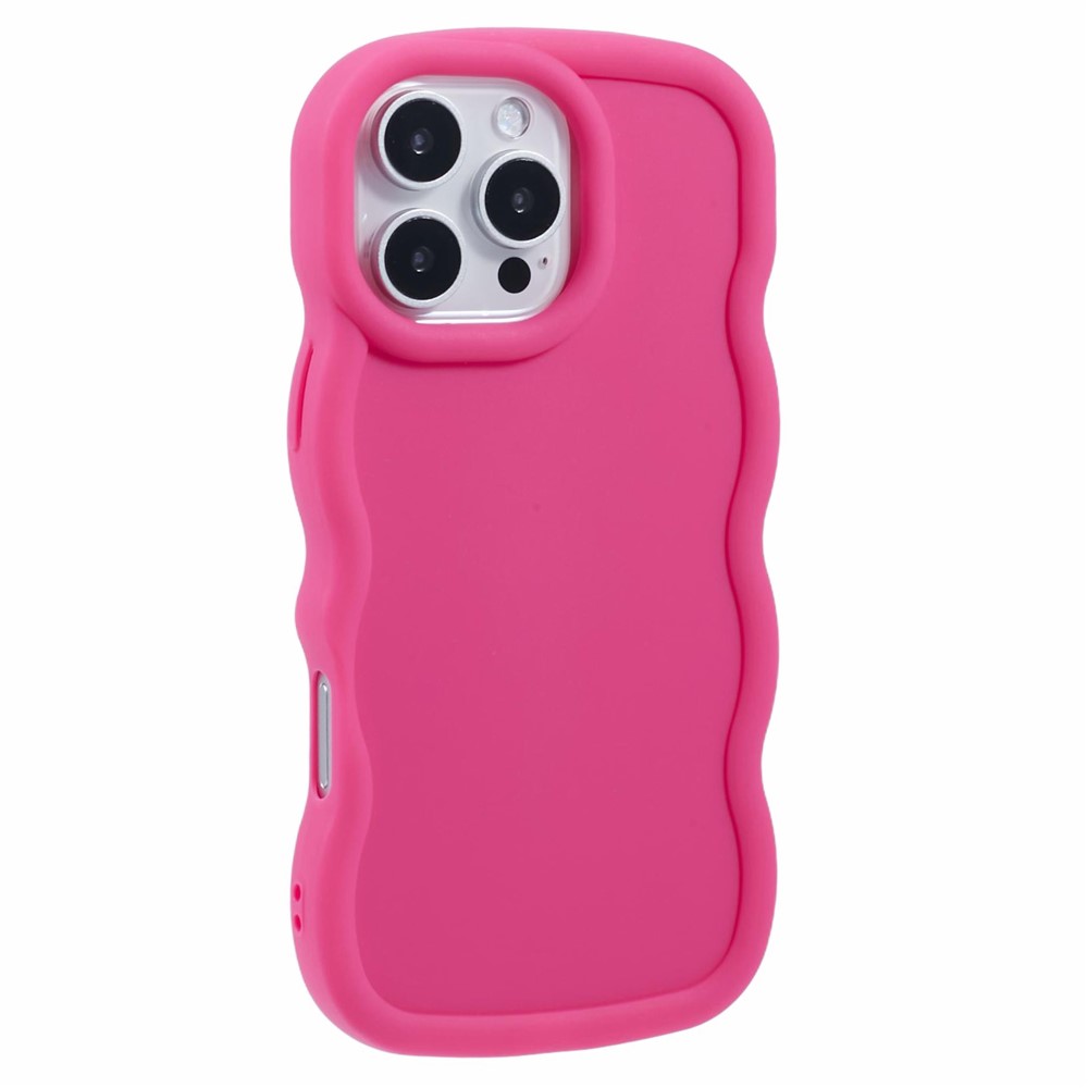  iPhone 16 Pro Mobilskal Wavy Rosa