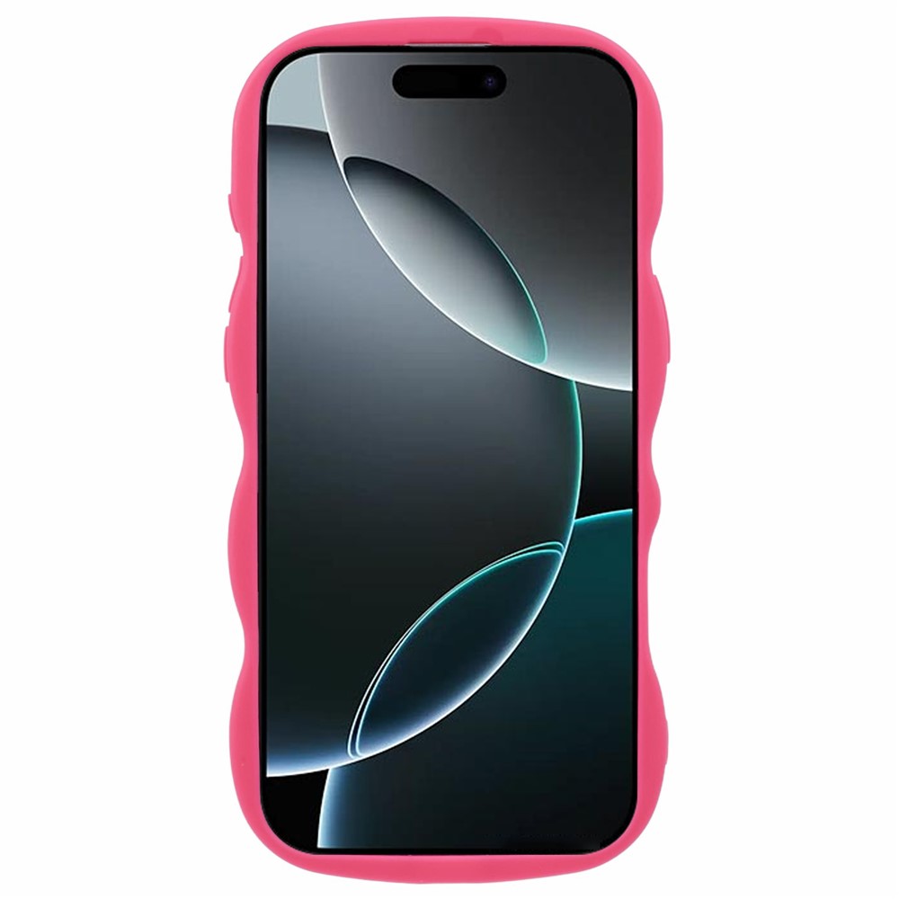  iPhone 16 Pro Mobilskal Wavy Rosa