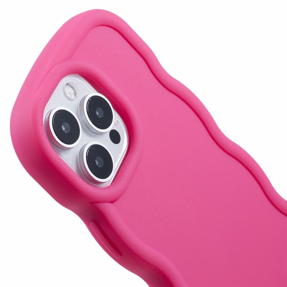  iPhone 16 Pro Mobilskal Wavy Rosa