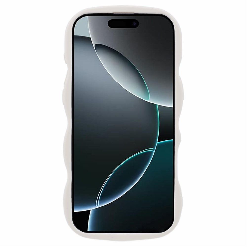  iPhone 16 Pro Mobilskal Wavy Off White