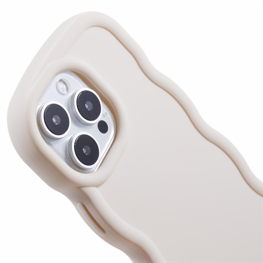  iPhone 16 Pro Mobilskal Wavy Off White