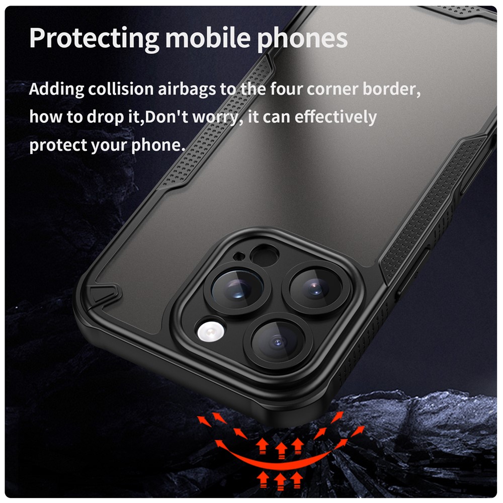  iPhone 16 Pro Skal Frosted Armor Series Svart