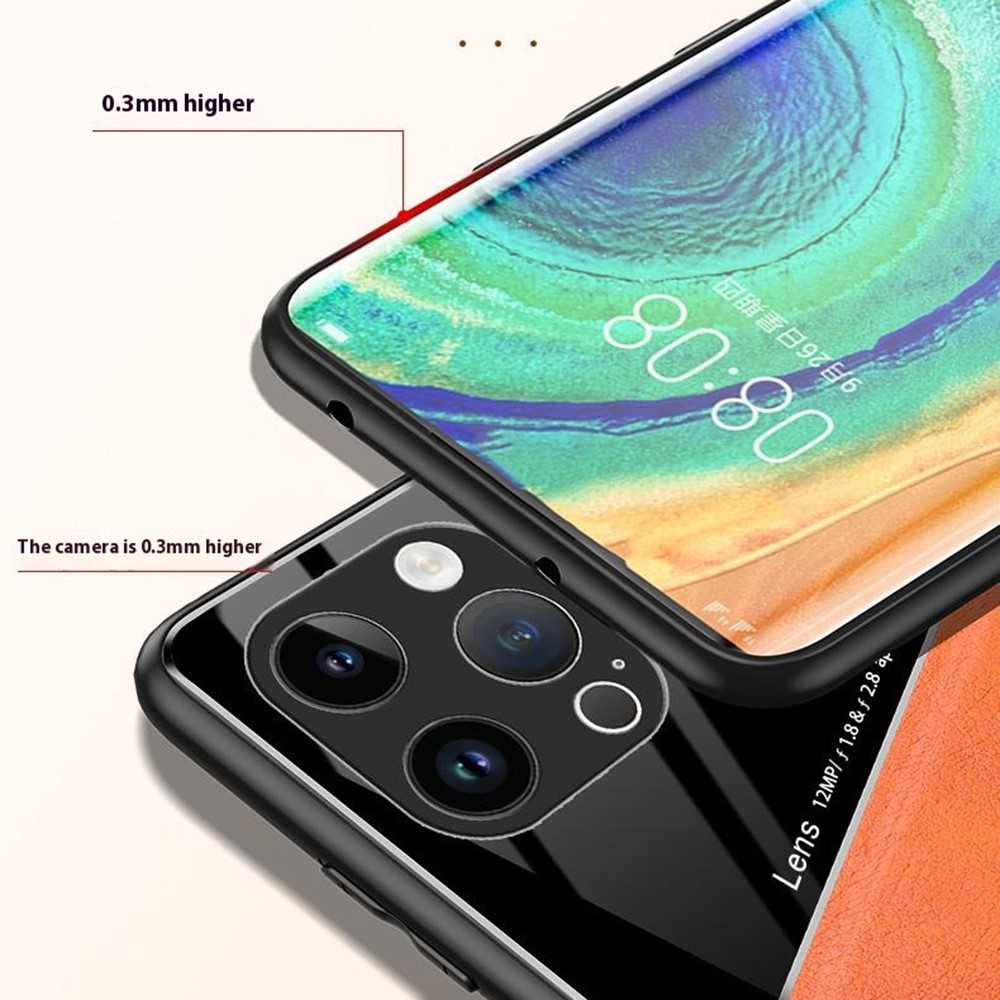  iPhone 16 Pro Max Skal Med Inbyggd Magnetplatta Läder Svart