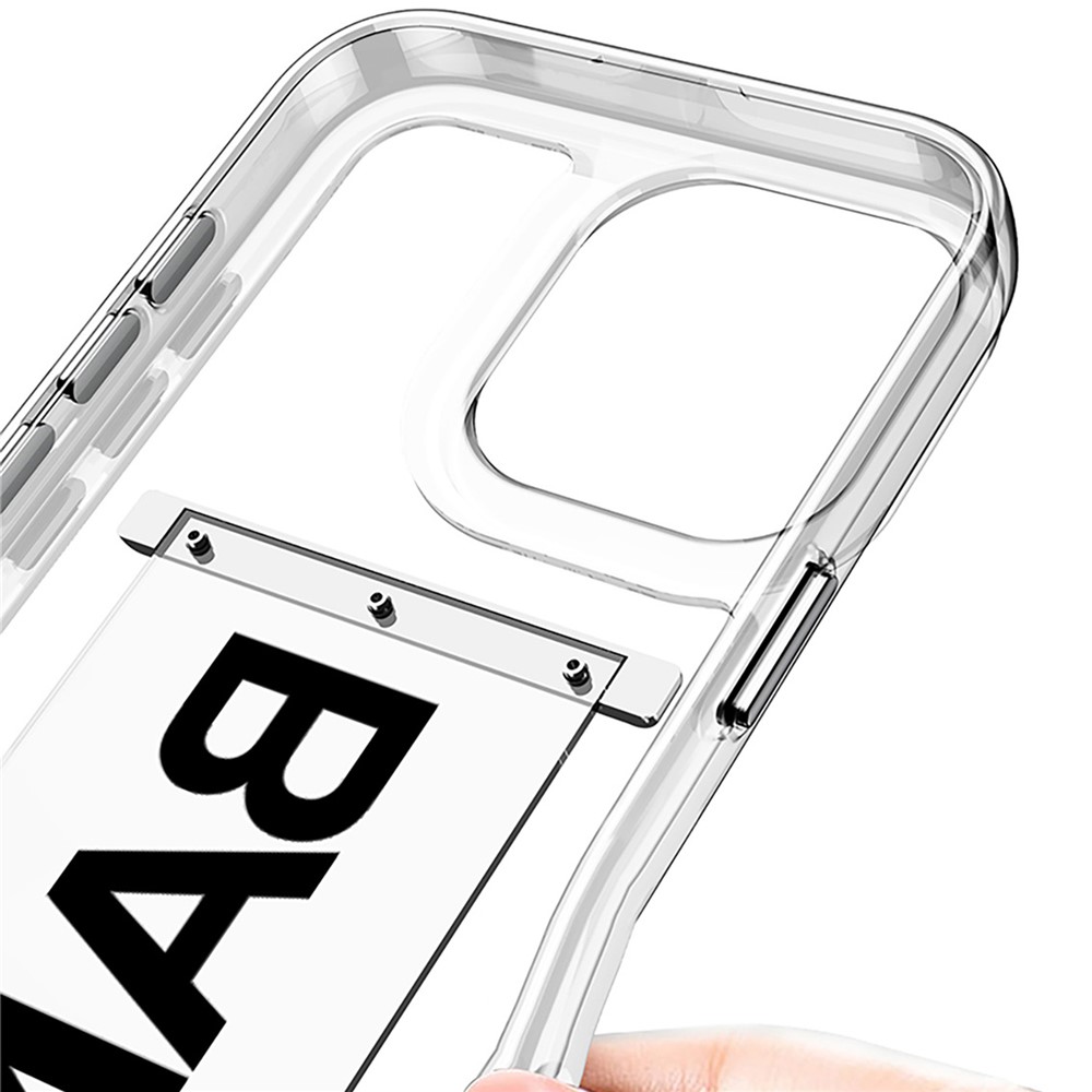 GKK GKK iPhone 16 Pro Max Skal Med Strap Transparent / Svart