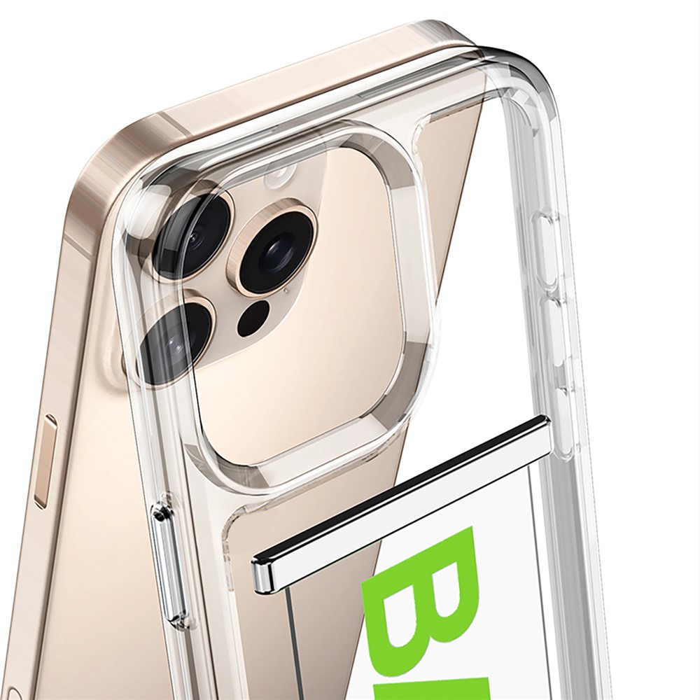 GKK GKK iPhone 16 Pro Max Skal Med Strap Transparent / Silver