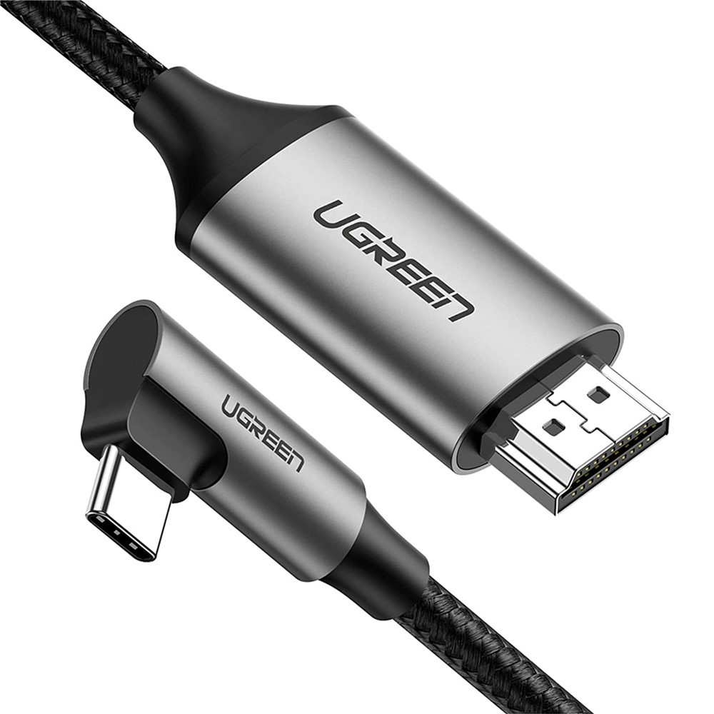 UGREEN UGREEN 1.5m 4K 60Hz USB-C - HDMI Kabel Elbow Svart