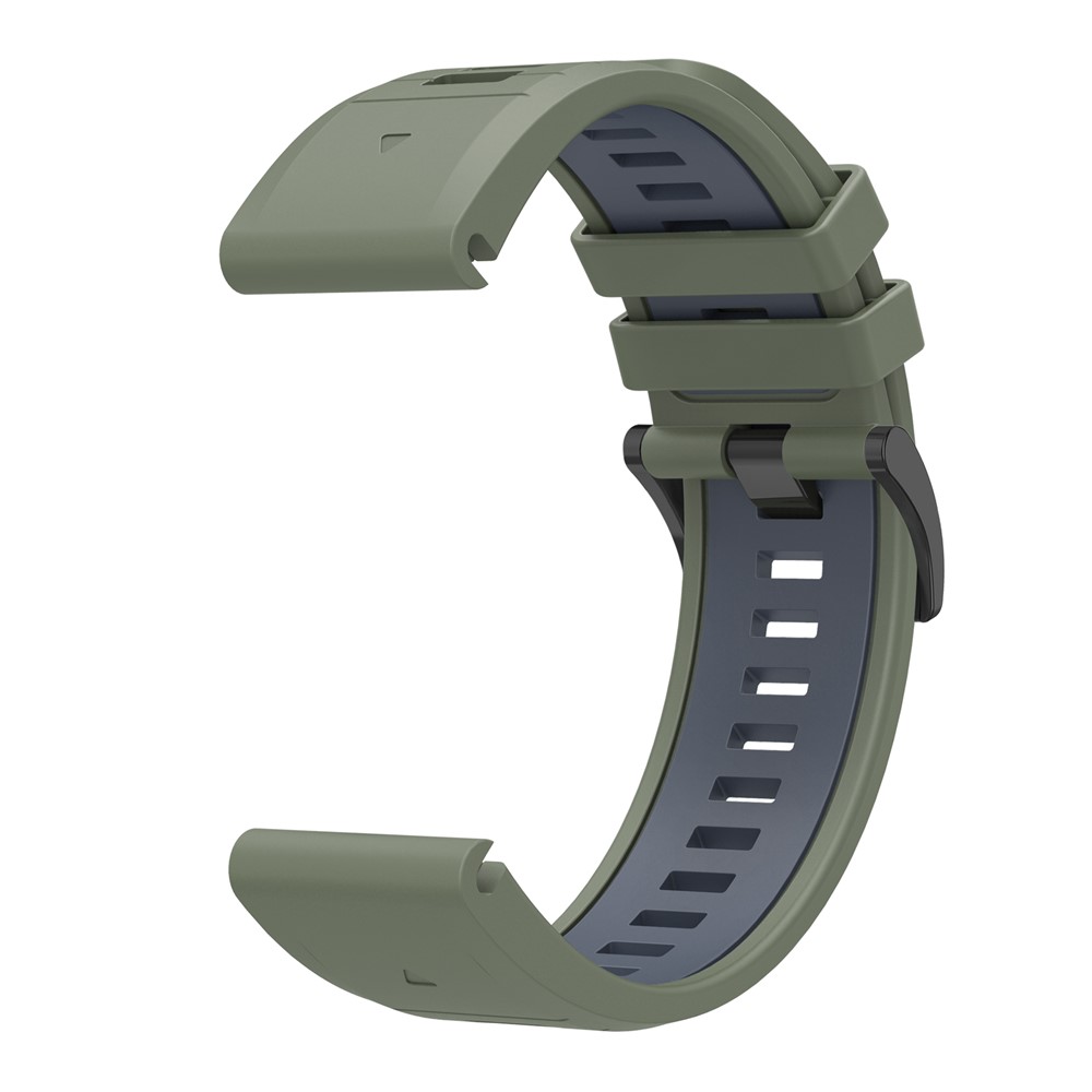  Garmin Fenix 22 mm Armband Quick Release Silikon Grön