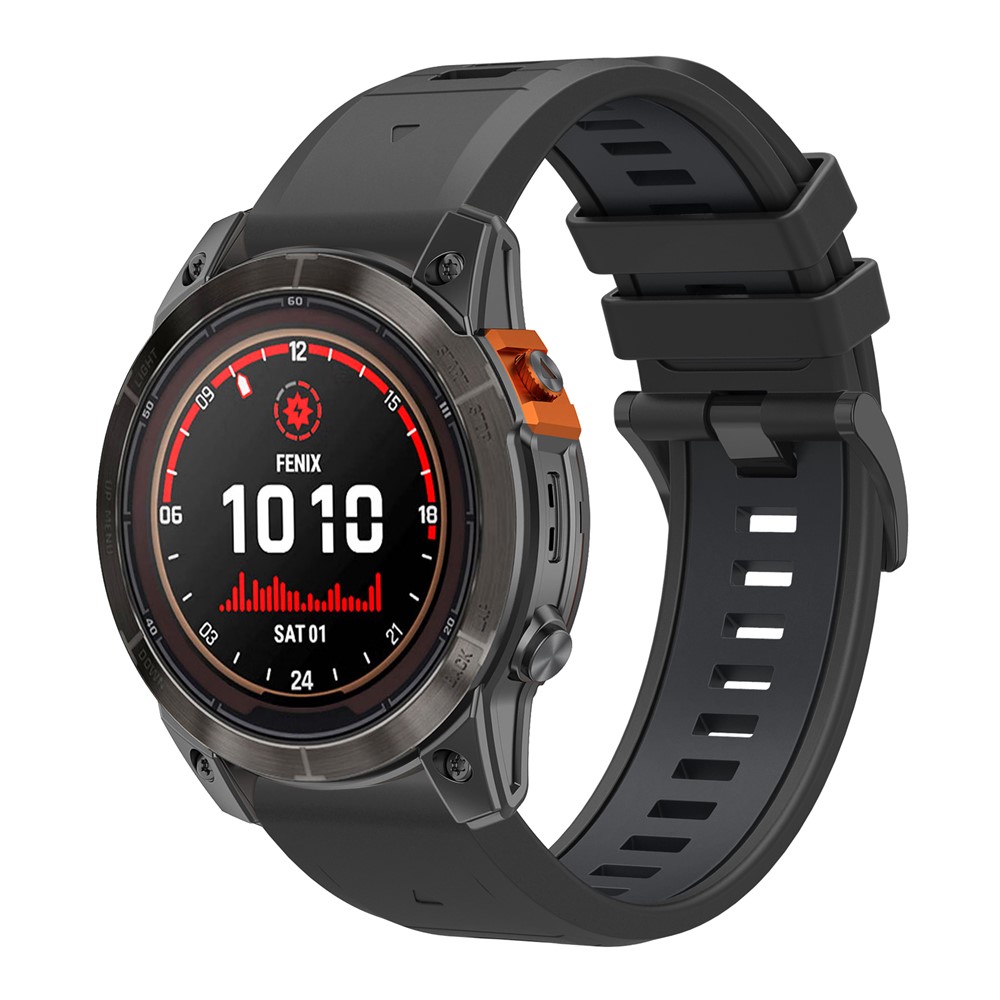  Garmin Fenix 26 mm Armband Quick Release Silikon Svart