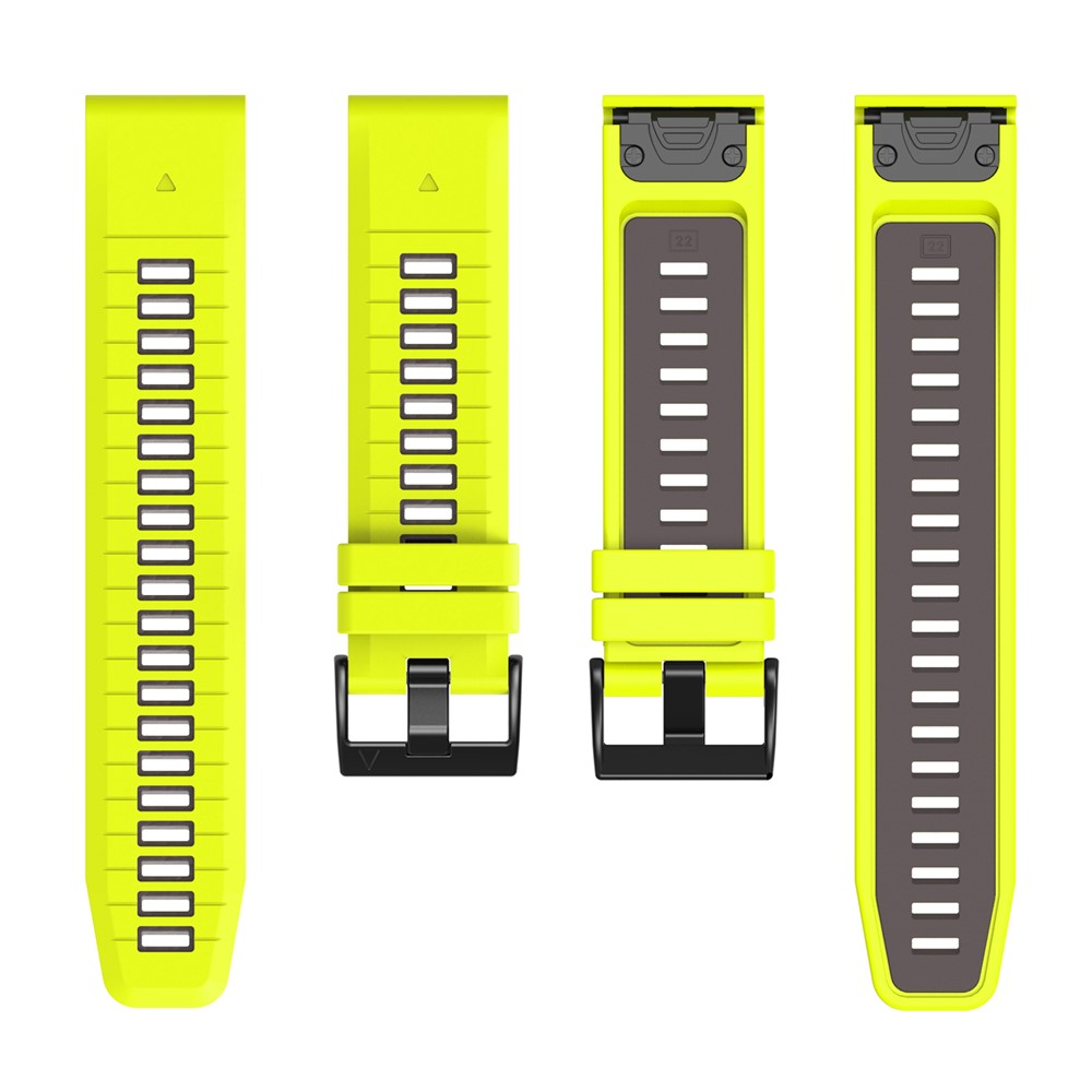  Garmin Fenix 26 mm Armband Quick Release Silikon Grön