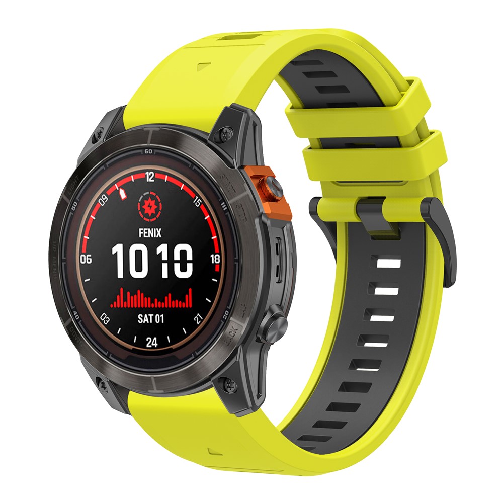  Garmin Fenix 26 mm Armband Quick Release Silikon Grön