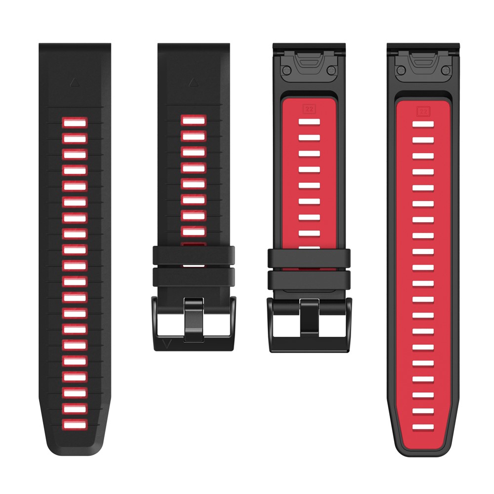 Garmin Fenix 26 mm Armband Quick Release Silikon Svart