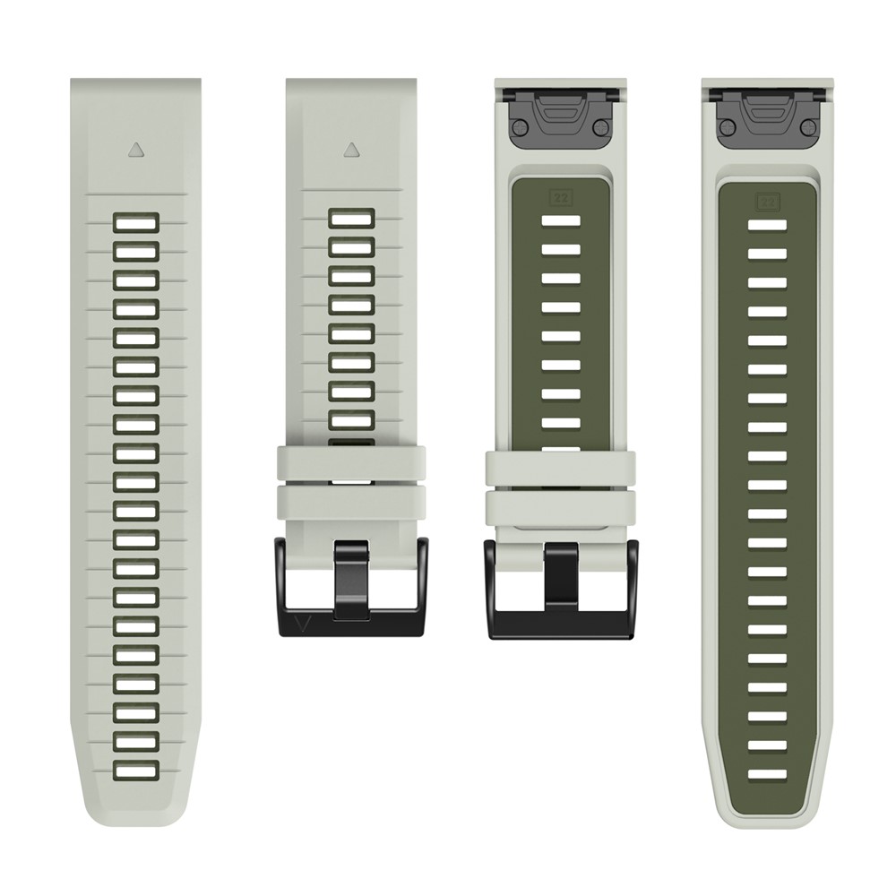  Garmin Fenix 26 mm Armband Quick Release Silikon Grå