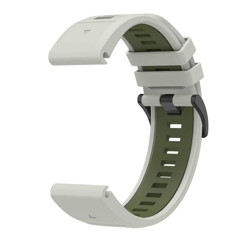  Garmin Fenix 26 mm Armband Quick Release Silikon Grå