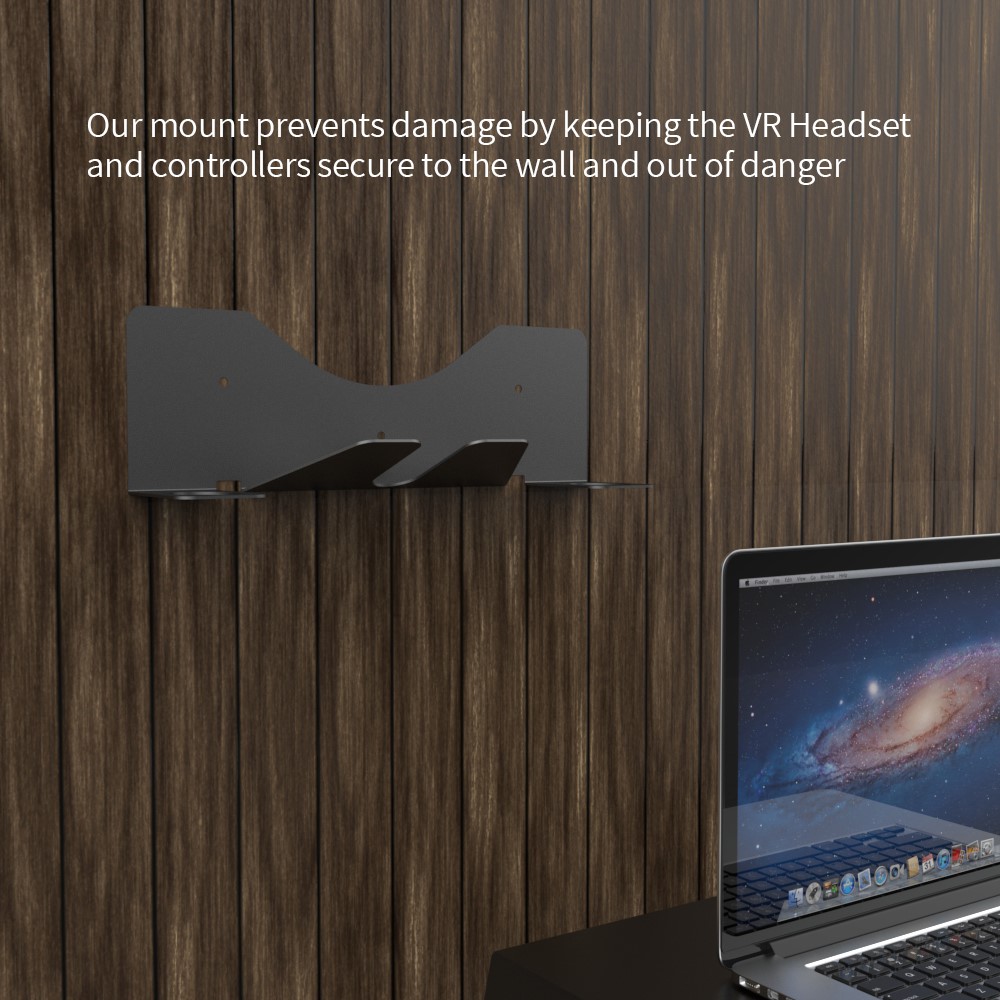 JYS JYS Meta Quest 2 / PS VR2 Väggfäst För Headset & Kontroll Svart