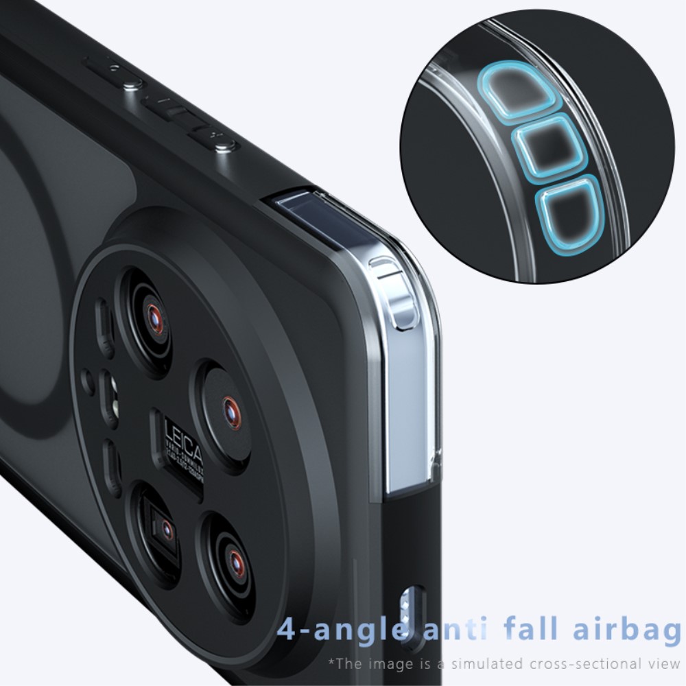  Xiaomi 14 Ultra Skal MagSafe Hybrid Matt Svart
