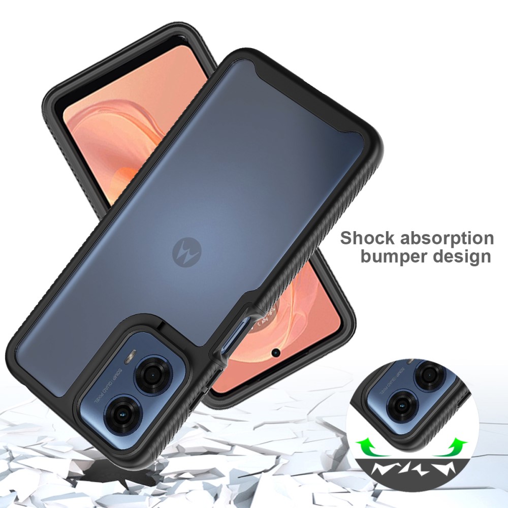  Motorola Moto G24 4G/G04 4G Skal 360 Hybrid Svart