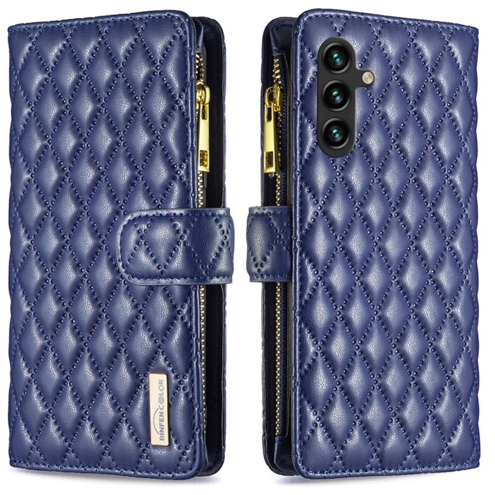 BINFEN BINFEN Galaxy A16 Fodral Diamond Multifunktionell Blå