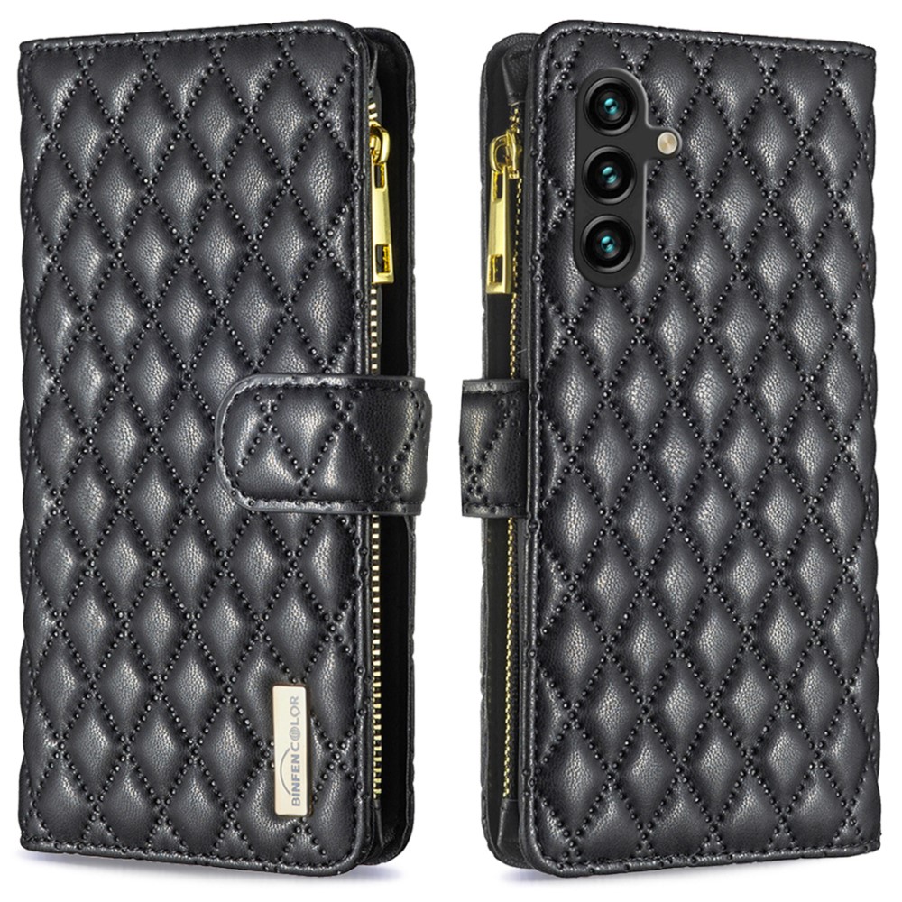 BINFEN BINFEN Galaxy A16 Fodral Diamond Multifunktionell Svart
