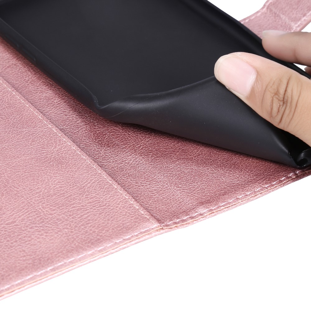  Samsung Galaxy A16 Fodral Läder Roséguld