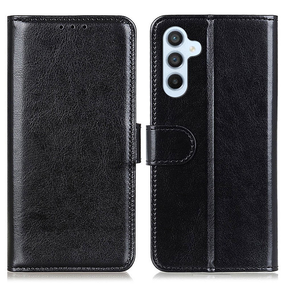  Samsung Galaxy A16 Fodral Crazy Horse Läder Svart