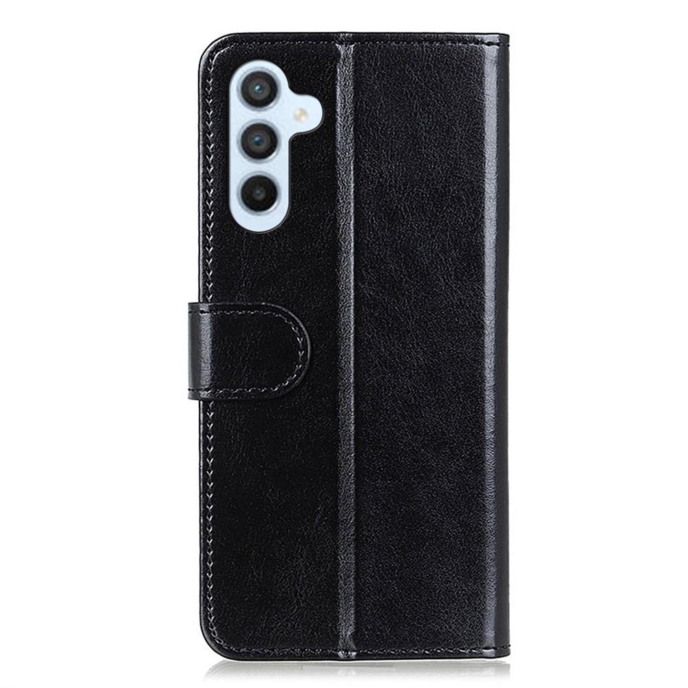  Samsung Galaxy A16 Fodral Crazy Horse Läder Svart