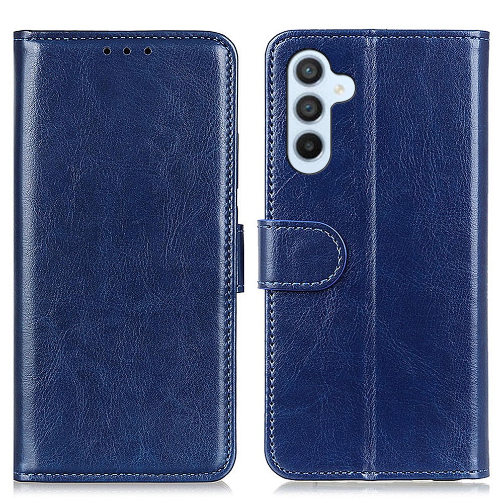  Samsung Galaxy A16 Fodral Crazy Horse Läder Blå