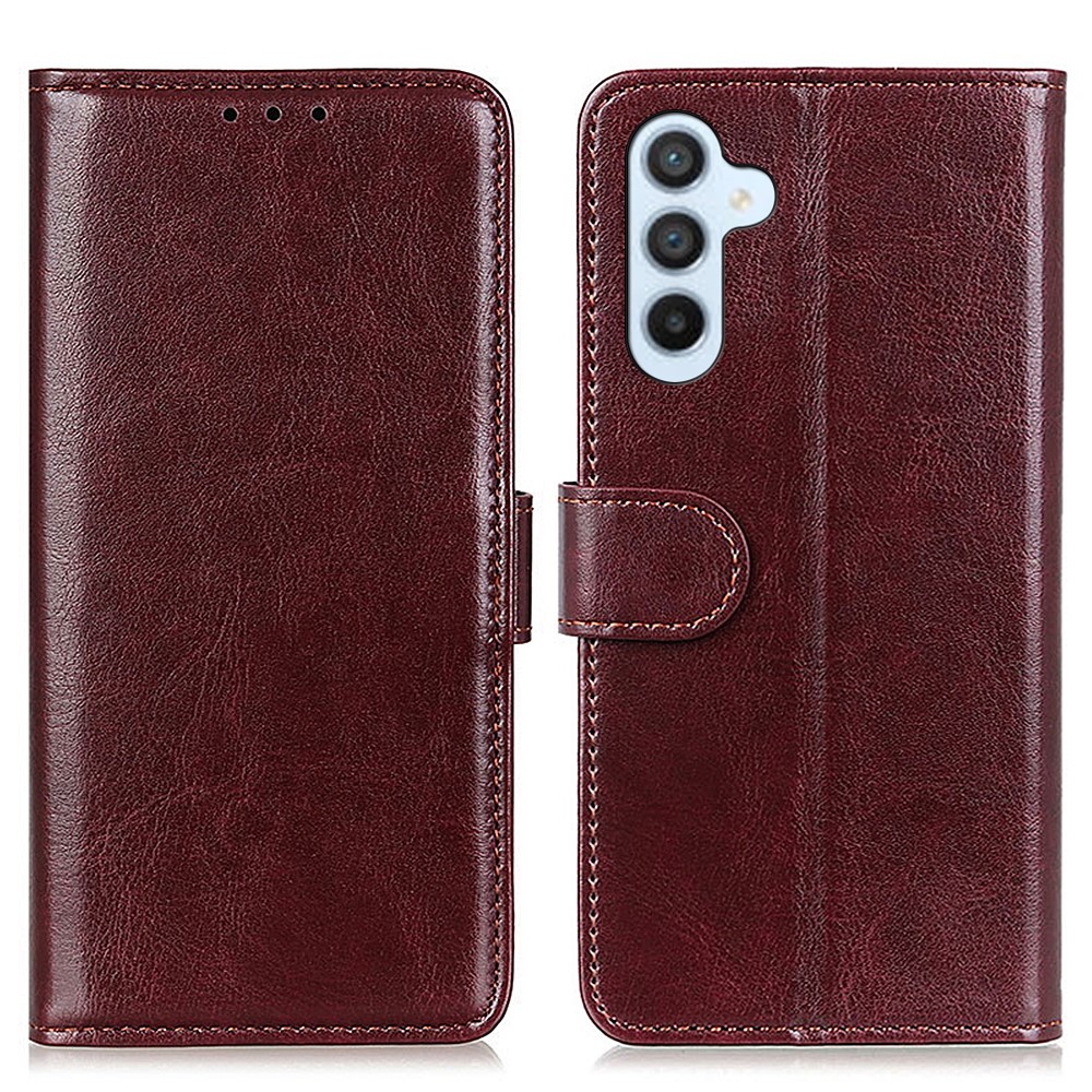  Samsung Galaxy A16 Fodral Crazy Horse Läder Brun