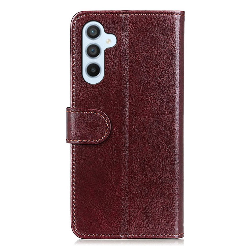  Samsung Galaxy A16 Fodral Crazy Horse Läder Brun