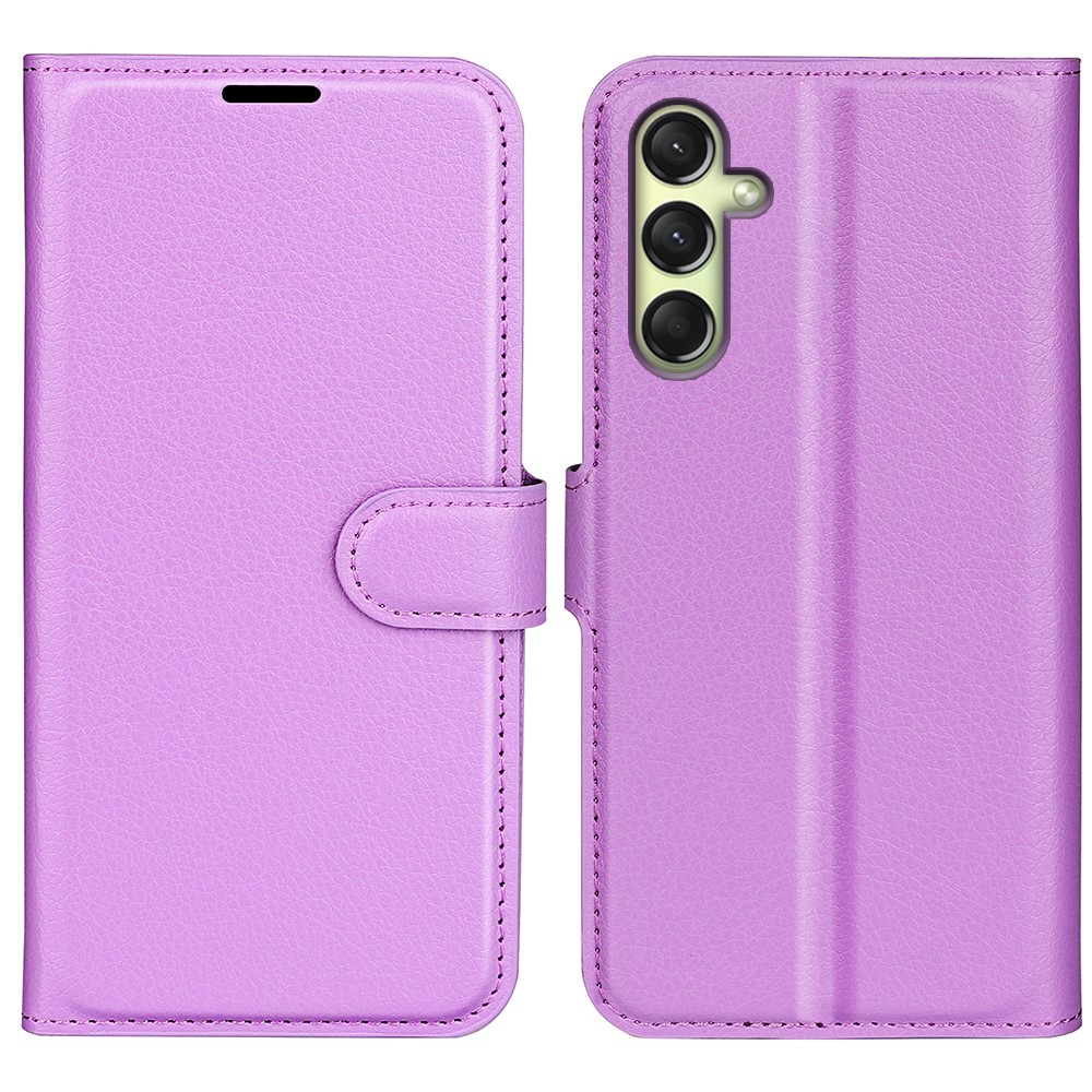  Samsung Galaxy A16 Fodral Litchi Läder Lila