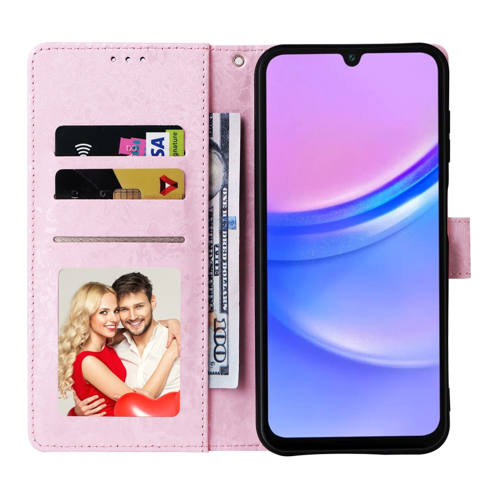  Samsung Galaxy A16 Fodral RFID Färgglada Blommor