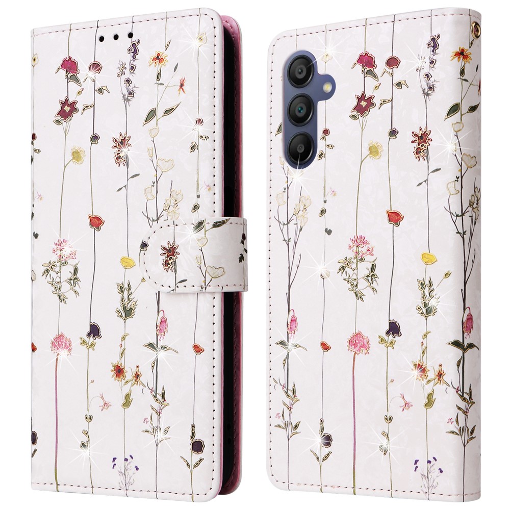  Samsung Galaxy A16 Fodral RFID Små Blommor