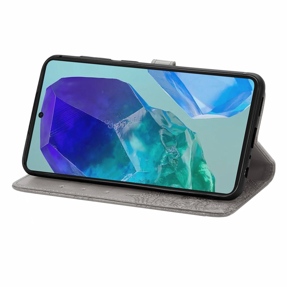  Samsung Galaxy A16 Fodral Med Mandala Tryck Grå