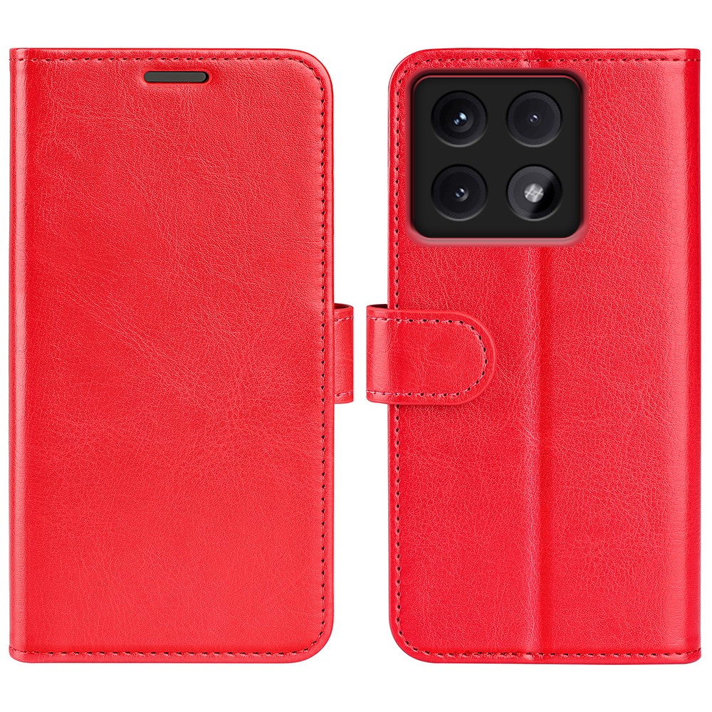  Xiaomi 14T Fodral Crazy Horse Läder Röd