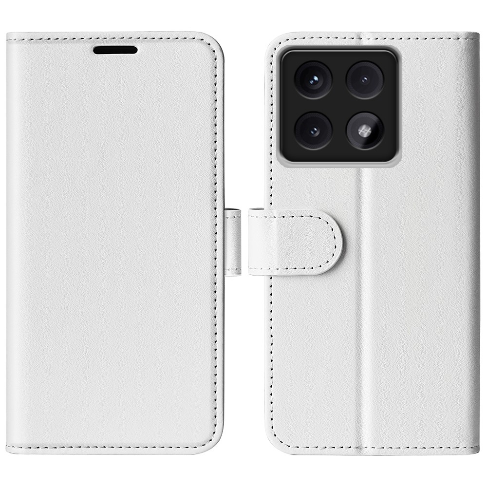  Xiaomi 14T Fodral Crazy Horse Läder Vit
