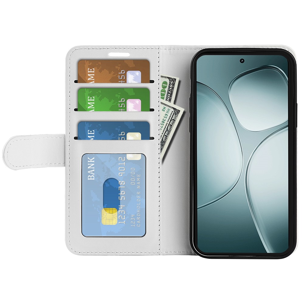  Xiaomi 14T Fodral Crazy Horse Läder Vit