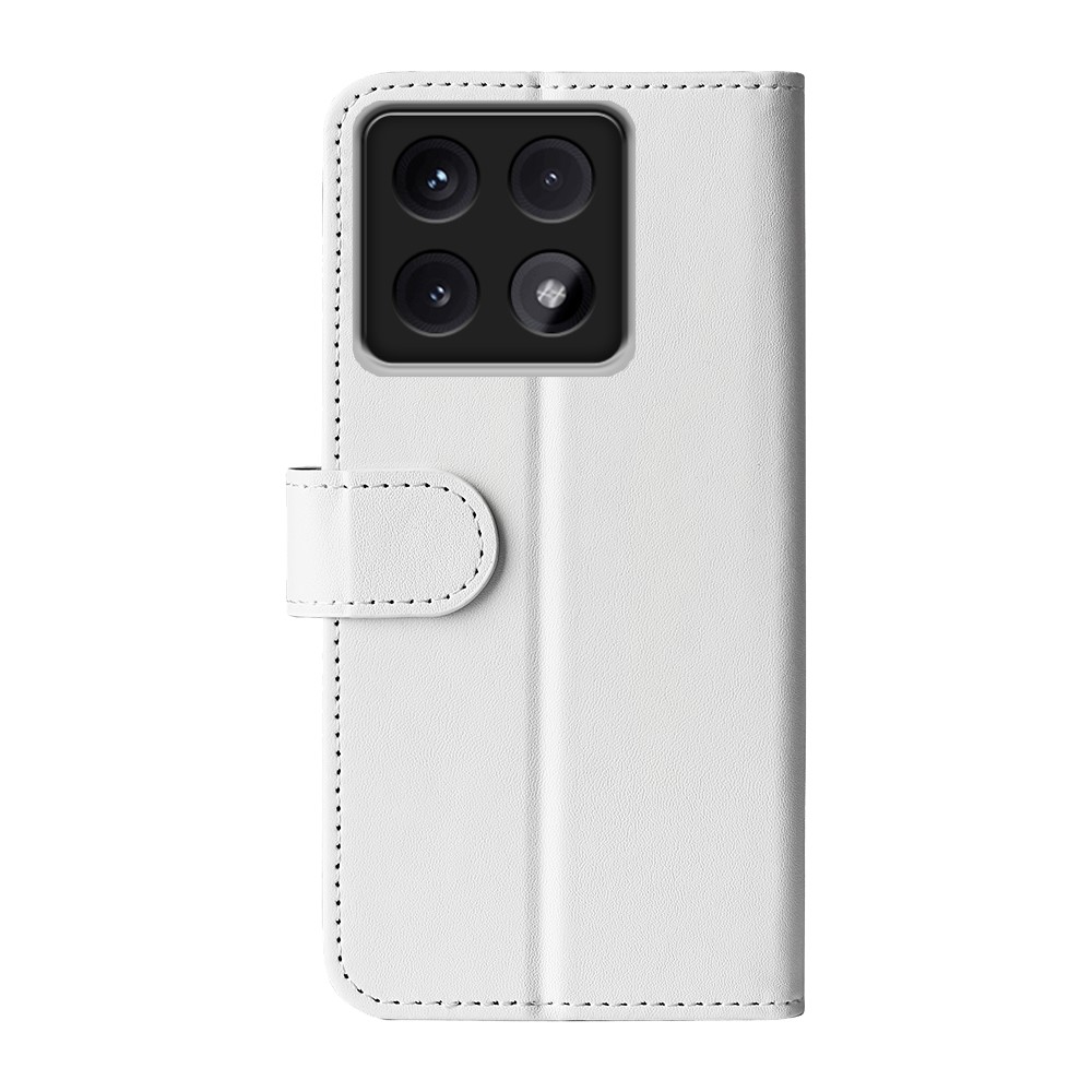  Xiaomi 14T Fodral Crazy Horse Läder Vit