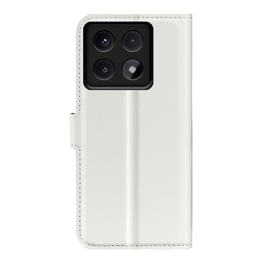  Xiaomi 14T Fodral Litchi Läder Vit