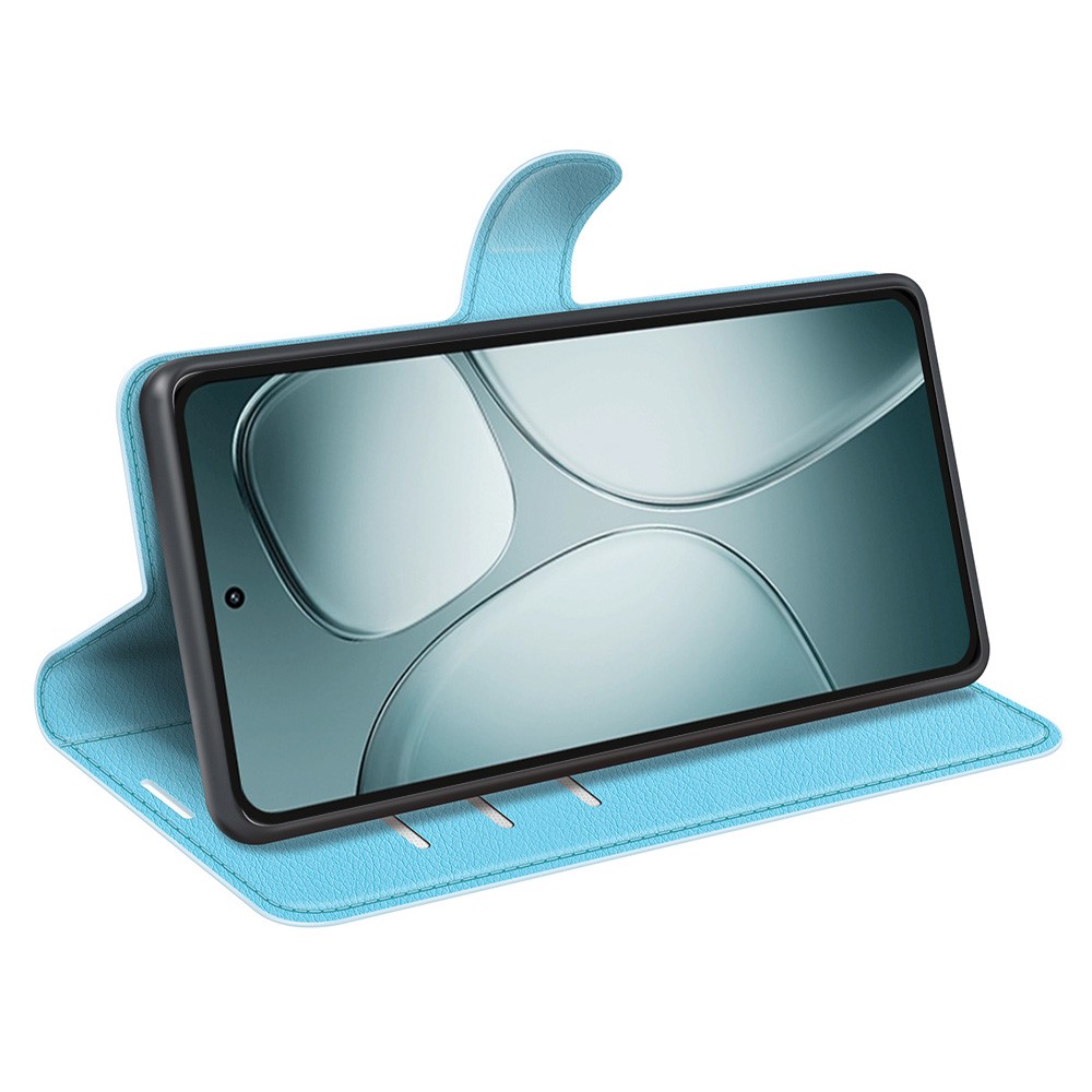  Xiaomi 14T Fodral Litchi Läder Blå