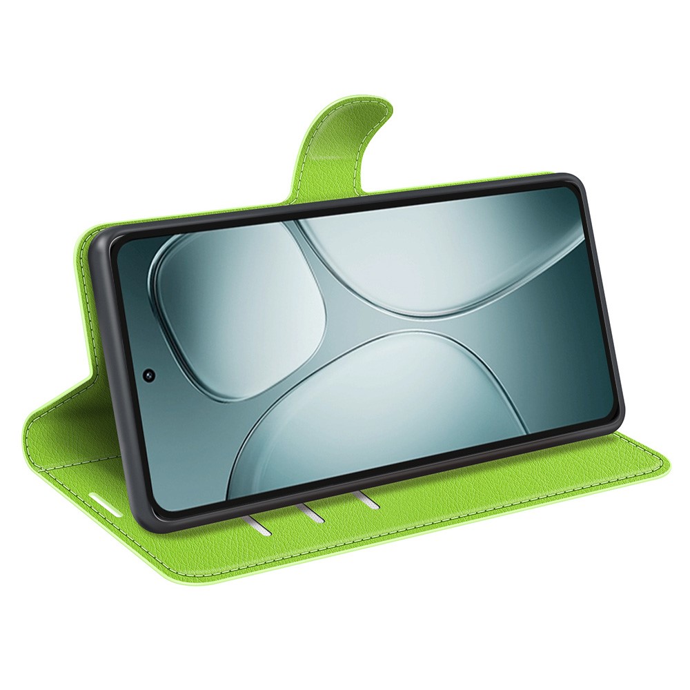  Xiaomi 14T Fodral Litchi Läder Grön