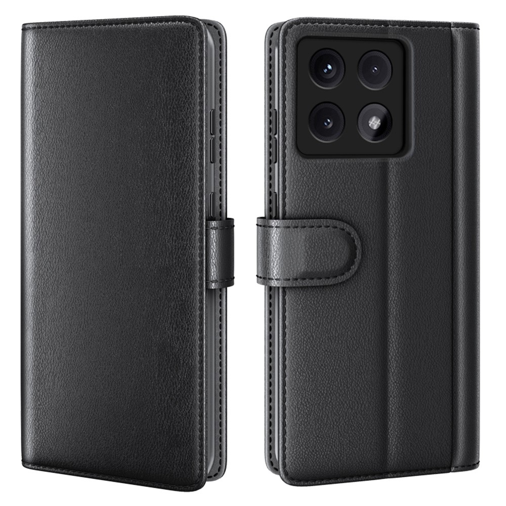 Xiaomi 14T Pro Fodral Premium Äkta Läder Svart