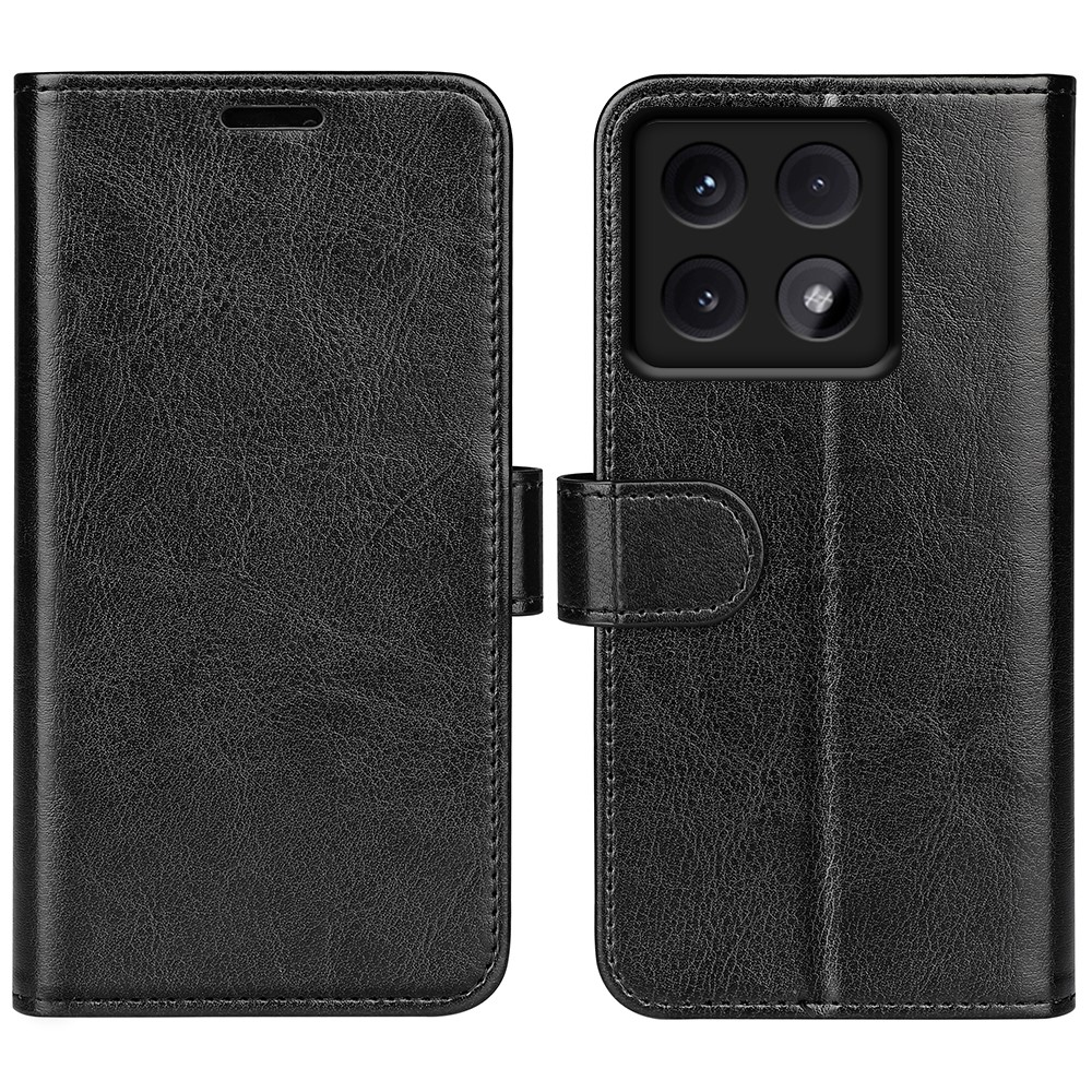  Xiaomi 14T Pro Fodral Crazy Horse Läder Svart