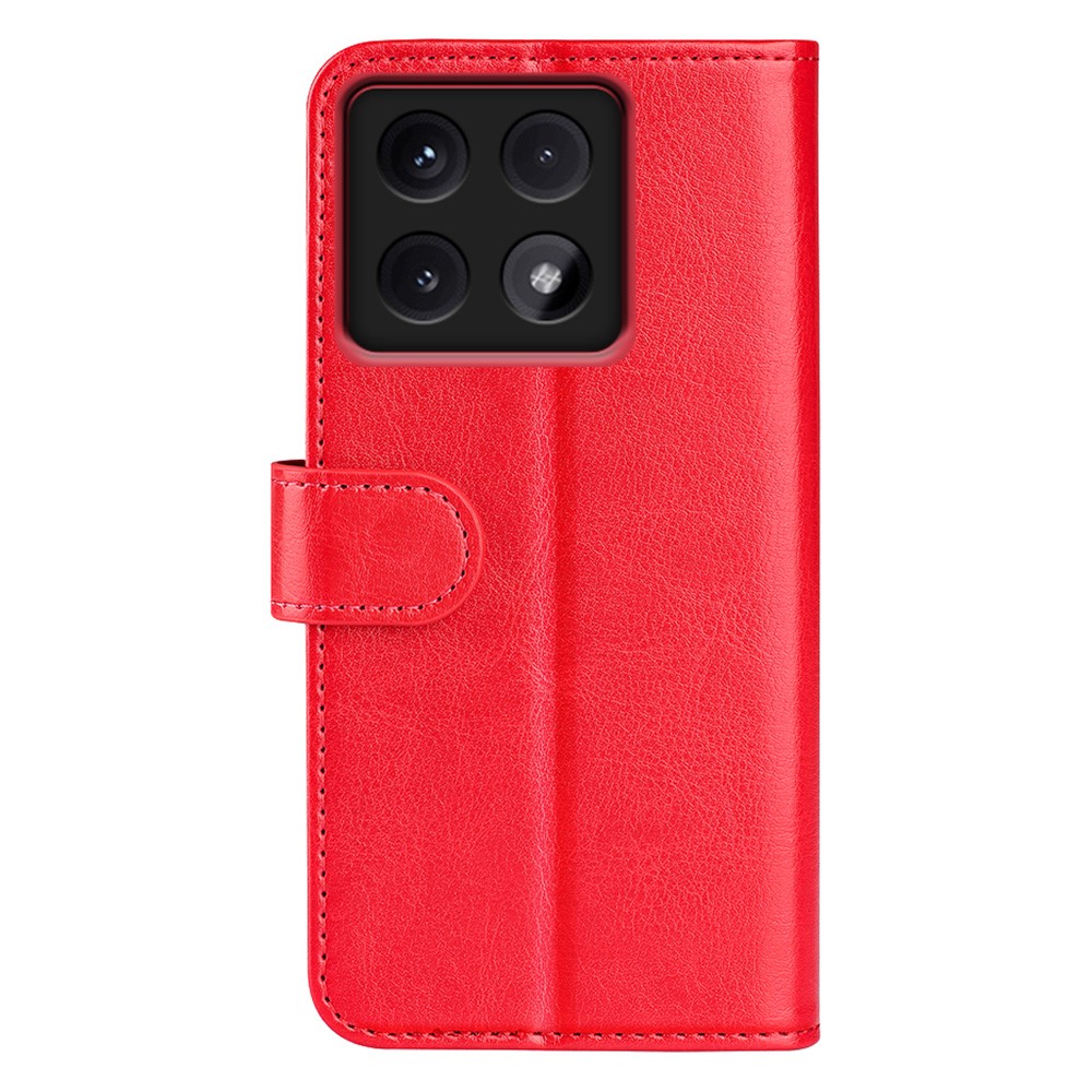  Xiaomi 14T Pro Fodral Crazy Horse Läder Röd