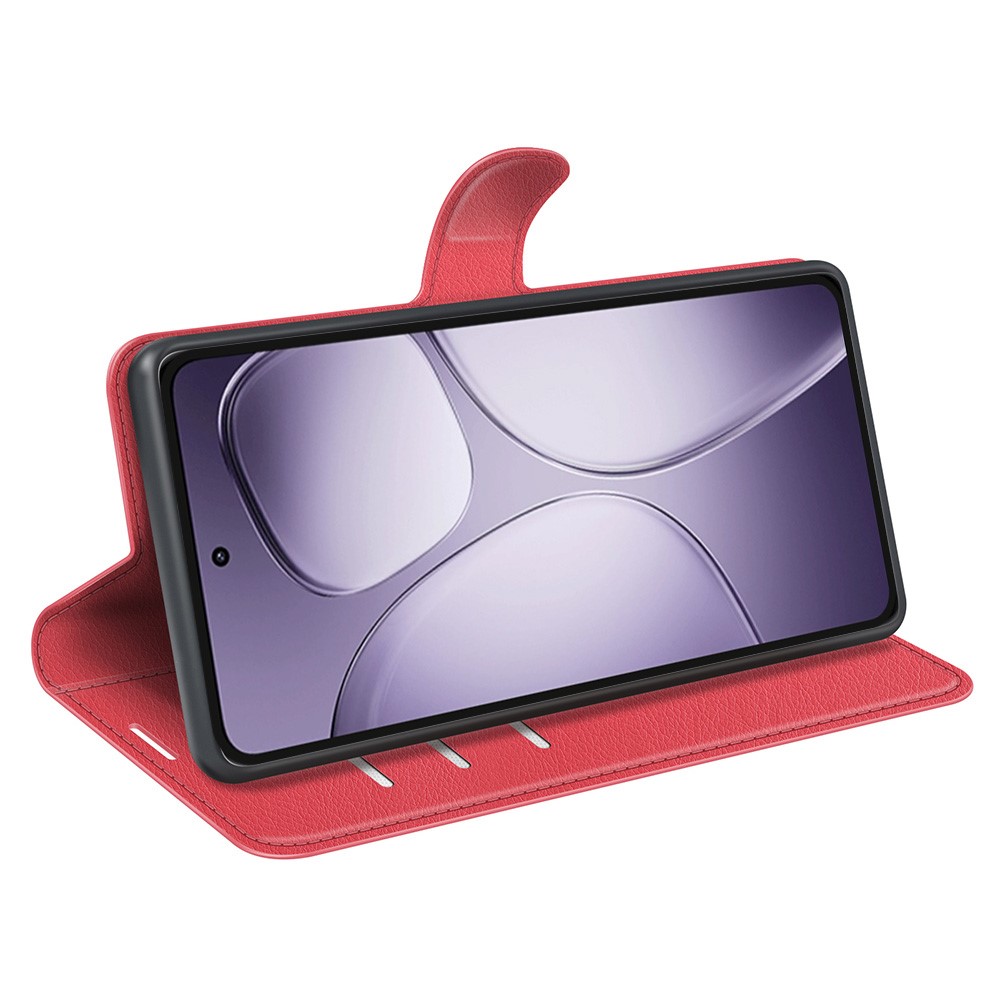  Xiaomi 14T Pro Fodral Litchi Läder Röd
