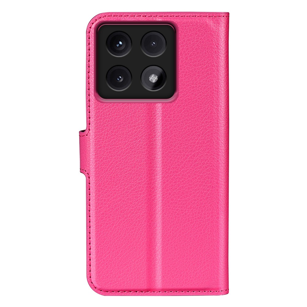  Xiaomi 14T Pro Fodral Litchi Läder Rosa
